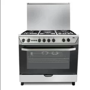 فرن هام 5 عيون غاز 60*90 استيل أمان كامل HM90GF-20