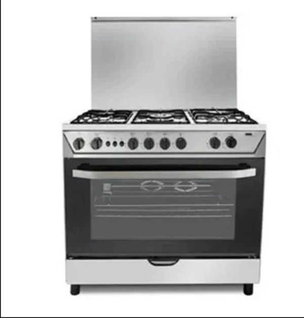 فرن هام 5 عيون غاز 60*90 استيل أمان كامل HM90GF-20